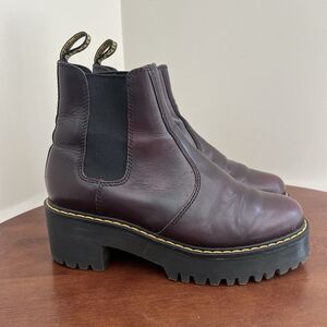 Dr. Martens Burgundy Combat Boots